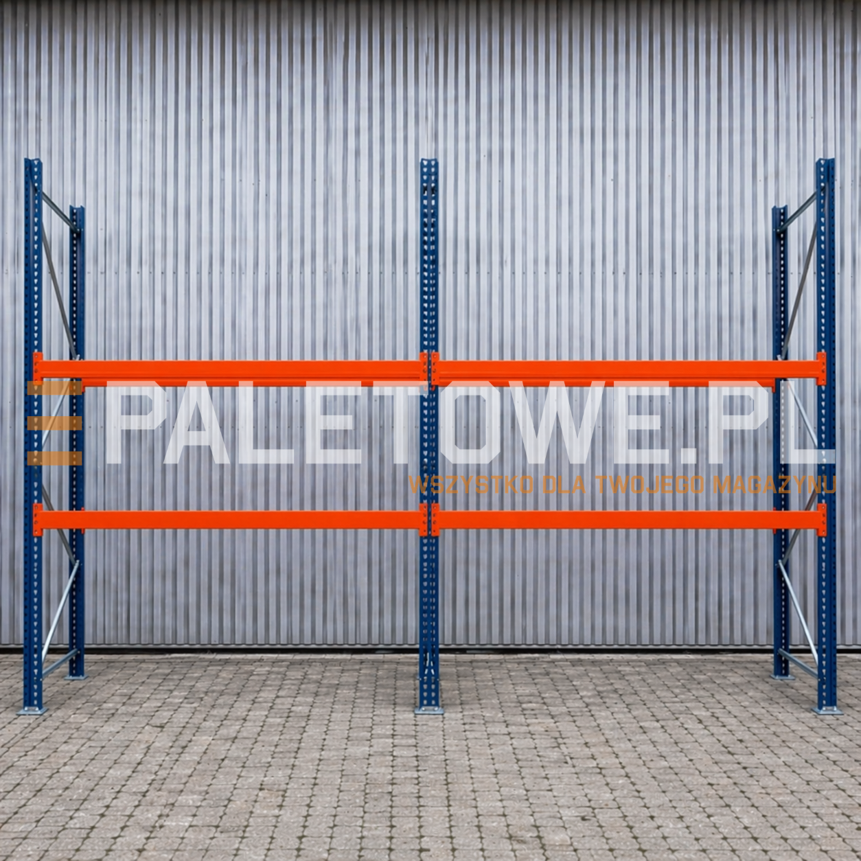Regał magazynowy na 18 palet wysokość 600cm długość 270cm Mecalux
