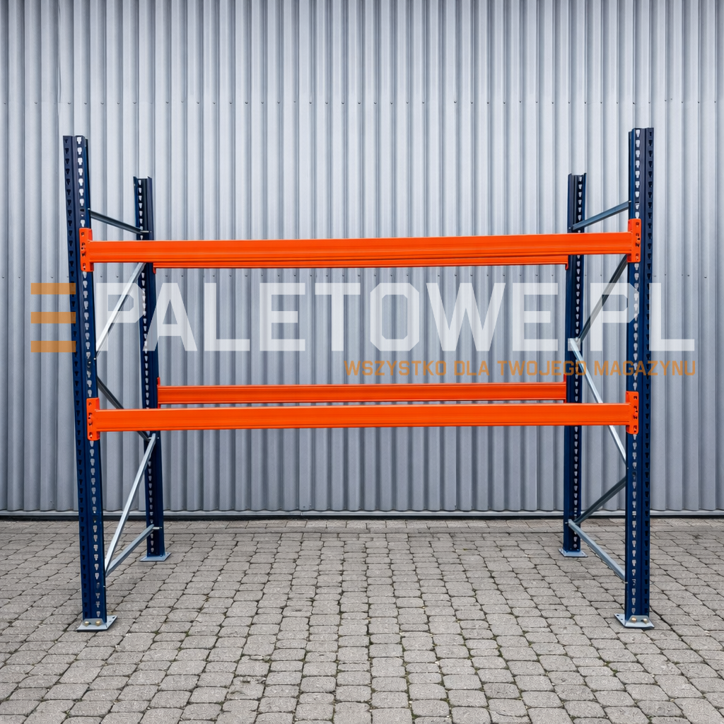 Regał magazynowy na 9 palet wysokość 250cm długość 270cm Mecalux