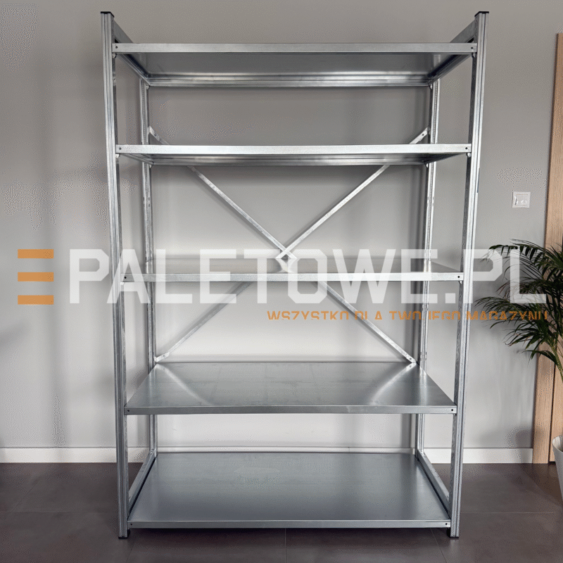 Metalowy regał półkowy SAM50 H-250cm L-100