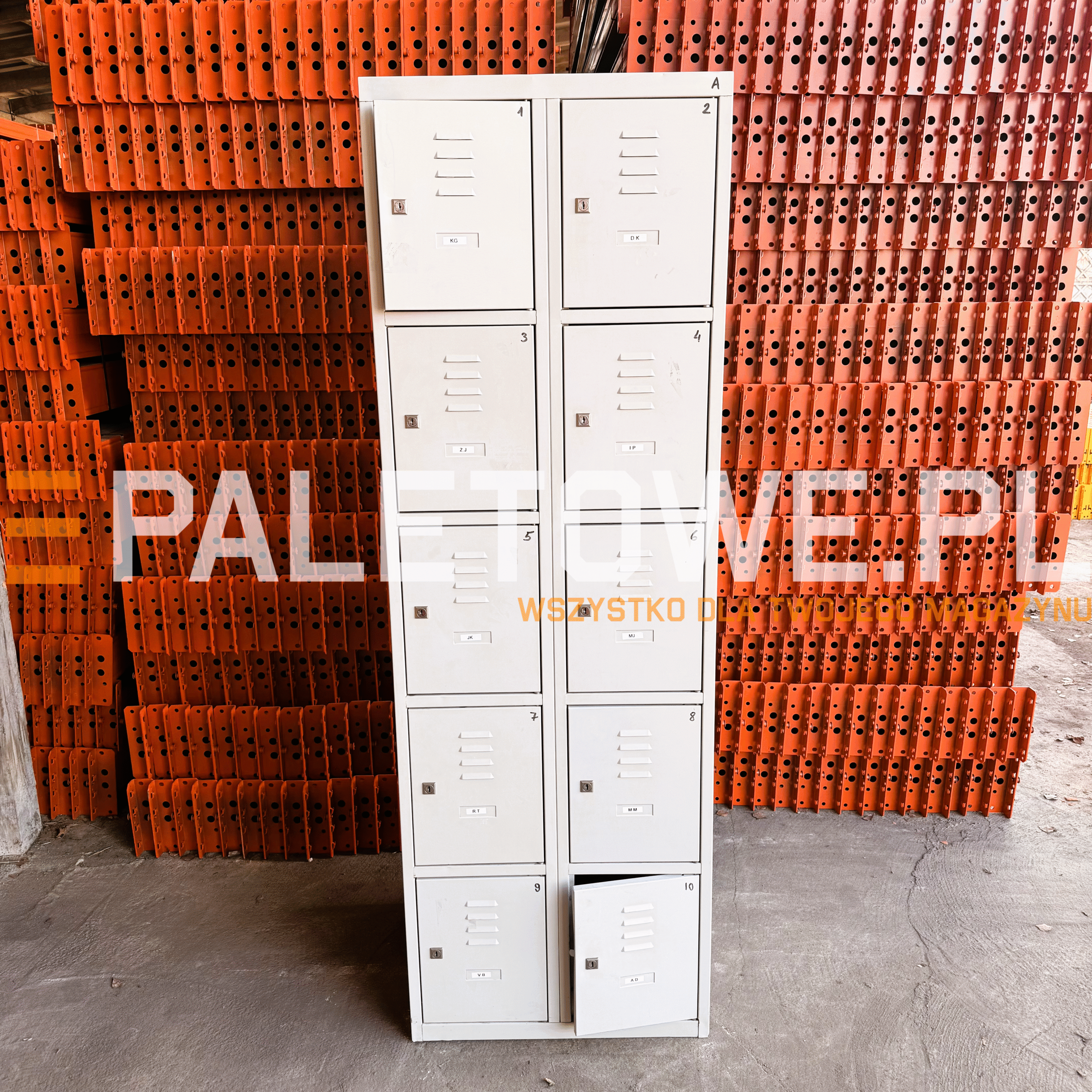 Szafka BHP Skrytykowa 10 komorowa 180cm / 80 cm / 48 cm