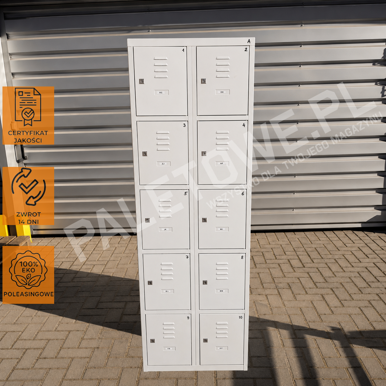 Szafka BHP Skrytykowa 10 komorowa 180cm / 80 cm / 48 cm