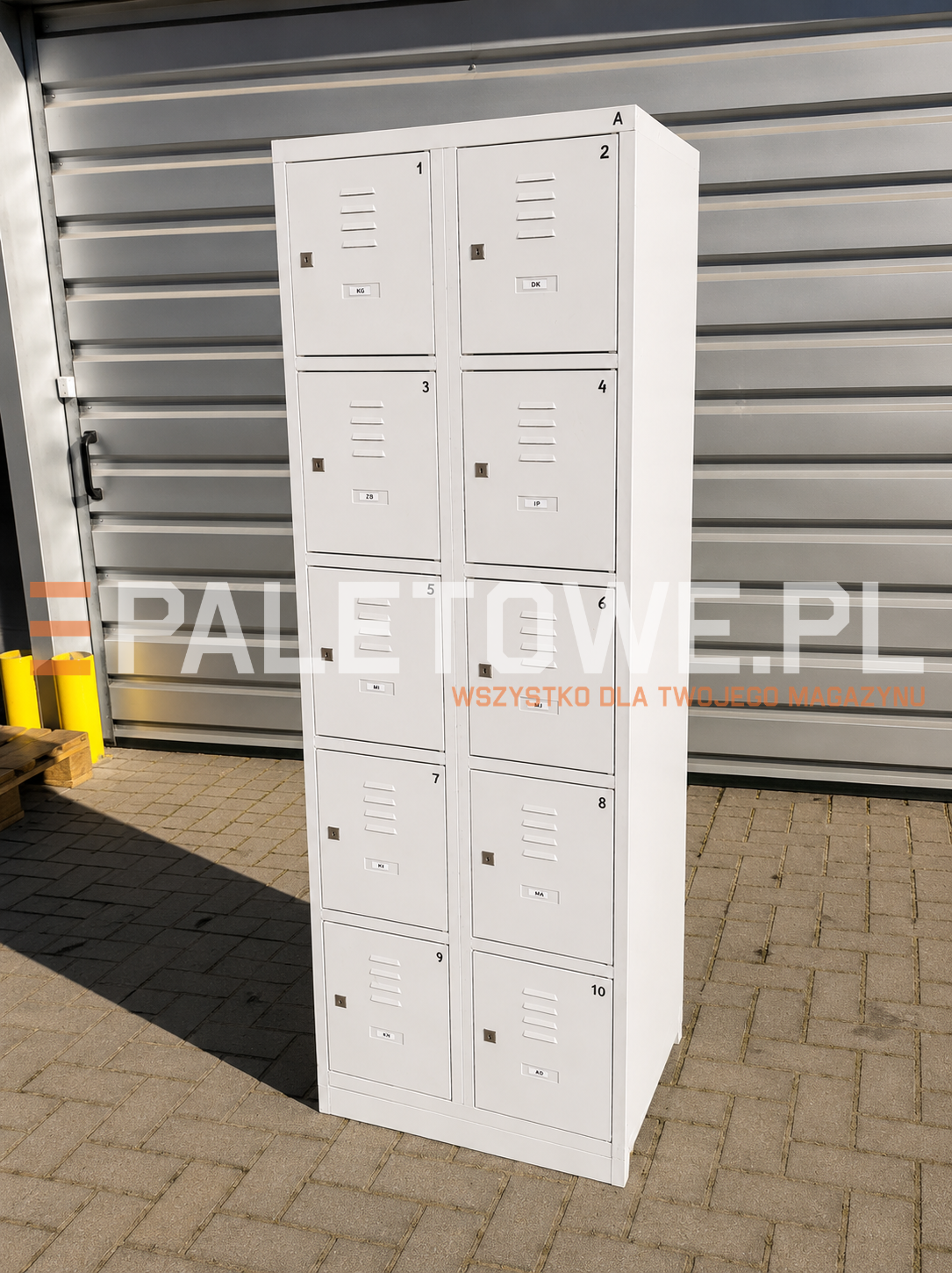 Szafka BHP Skrytykowa 10 komorowa 180cm / 80 cm / 48 cm - obrazek 2