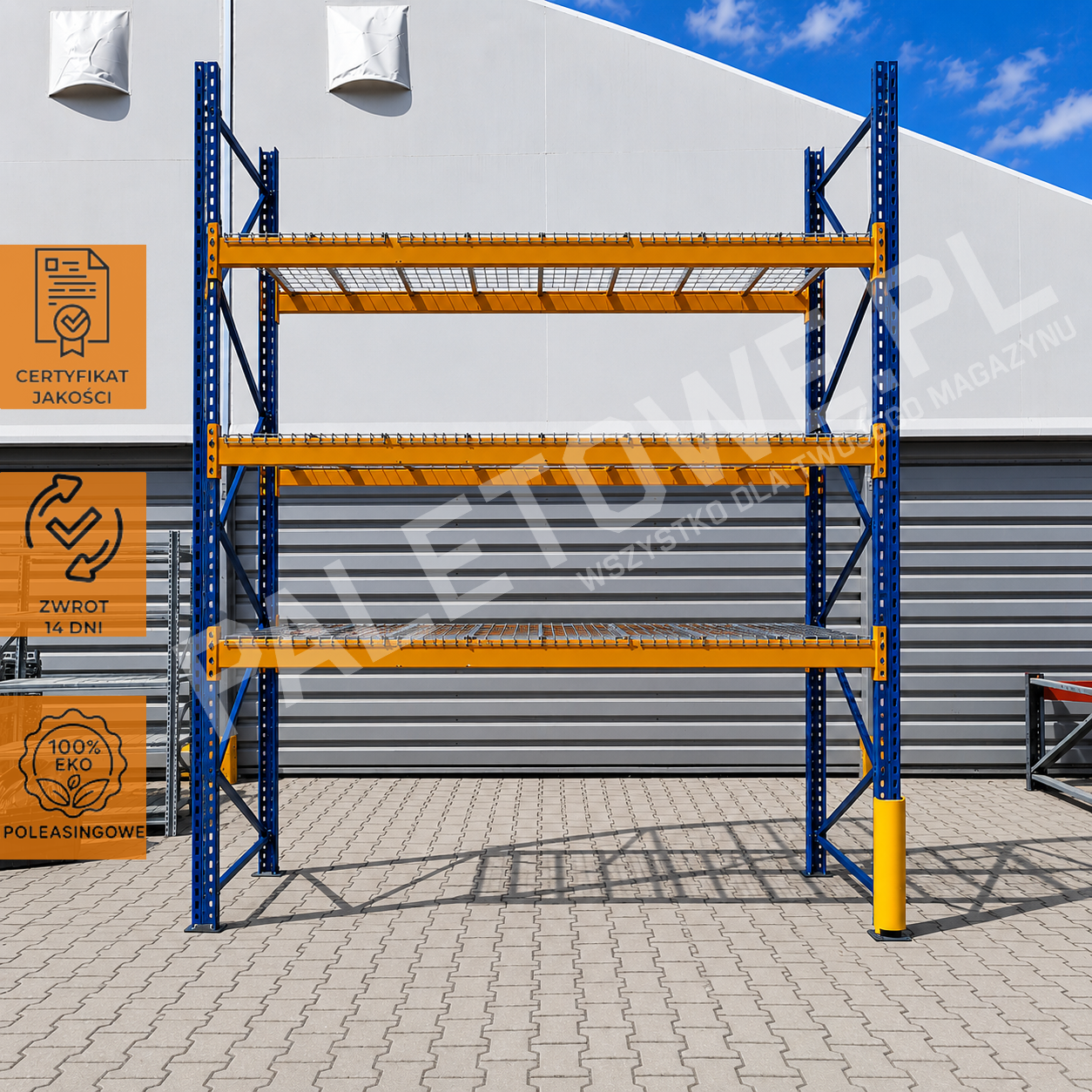 Regał Magazynowy na 12 palet wysokość 400cm długość 270cm Promag PHR
