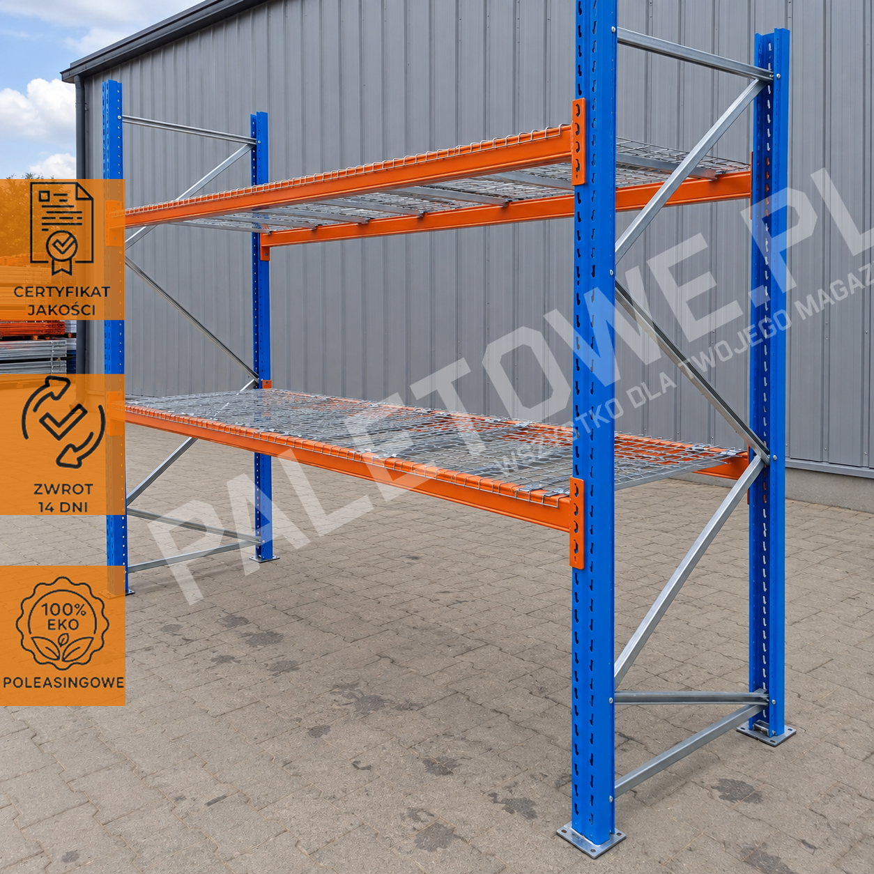 Regał Magazynowy na 12 palet wysokość 270cm długość 360cm Stow - obrazek 2