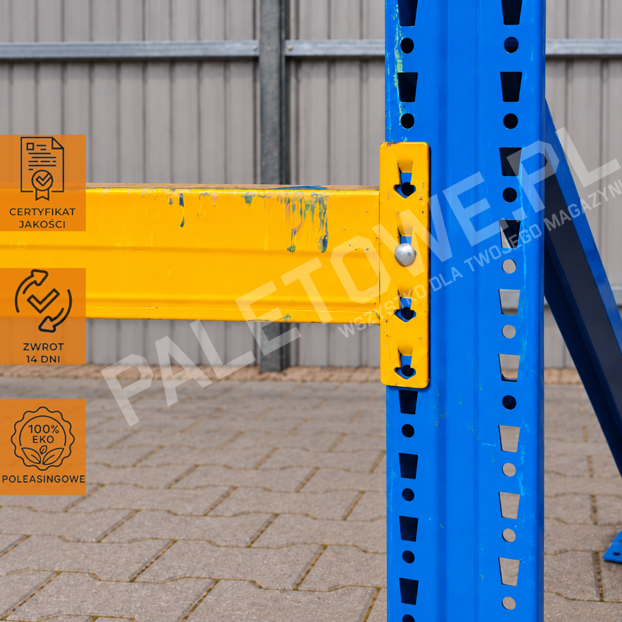 Regał magazynowy na 12 palet wysokość 425cm długość 270cm Nedcon - obrazek 2
